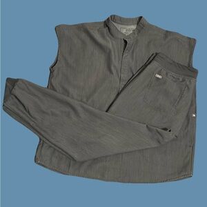 Figs Scrub Set Graphite